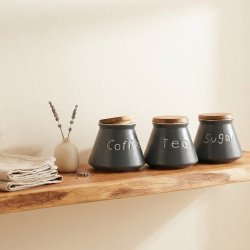 Porcelain Spice Jar Set - 3 Pcs