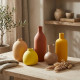 Porcelain Vase Set 5 Pcs