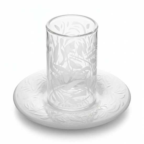 Glass Cups And Saucer Set 6 Pcs