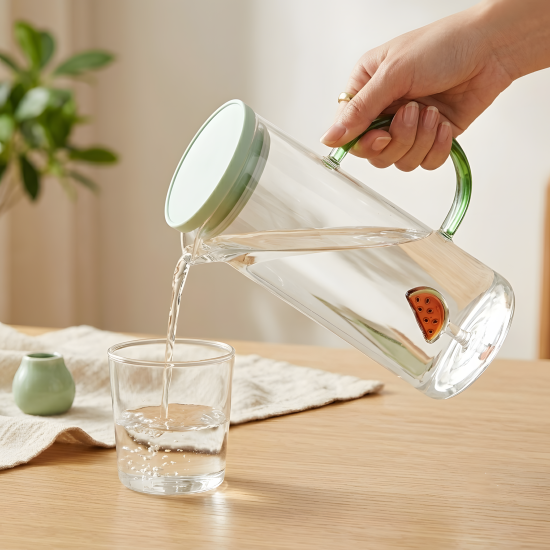 Glass Water Jug 1.25L