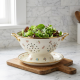 Floral Strainer And Plate