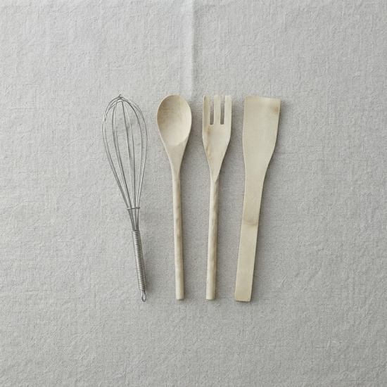 Kitchen Utensils 4 Pcs & Ceramic Holder Set