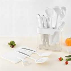 Plastic Kitchen Utensil Set - 17 Pcs