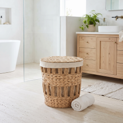 Straw Laundry Basket Small