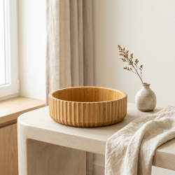 Wooden Bowl 22*6 cm