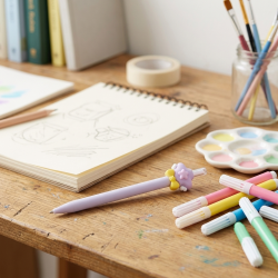 Mechanical Pencil With A Toy Head
