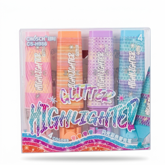 Glitter Highlighter Set 4 Pieces