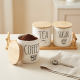 Porcelain Spice Jar Set - 3 Pcs