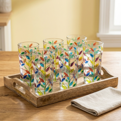 Glass Cups Set 6 Pcs
