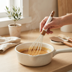 Kitchen Utensil Set Silicone And Wood 