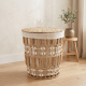 Straw Laundry Basket Medium