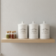 Porcelain Spice Jar Set - 3 Pcs