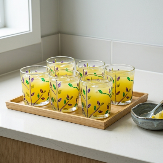 Glass Cups Set 6 Pcs