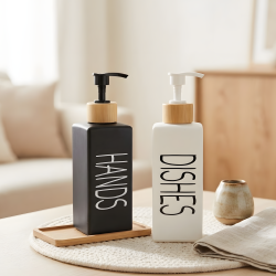 Porcelain Soap Dispenser Set - 3 Pcs