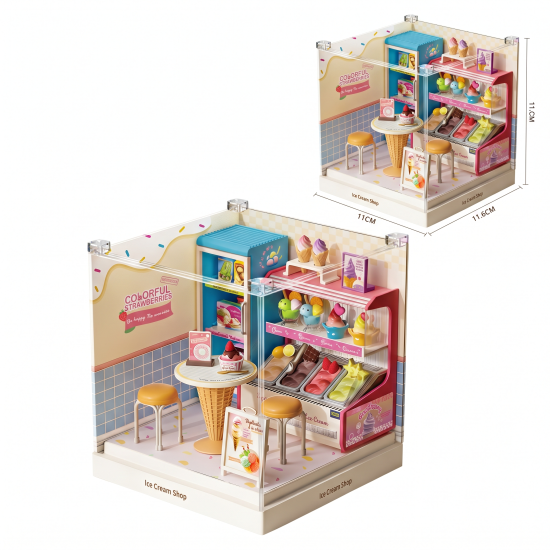Ice Cream Shop Game Set 36 Pieces
