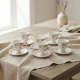 Coffee Cup and Saucer Set - 6 Pcs