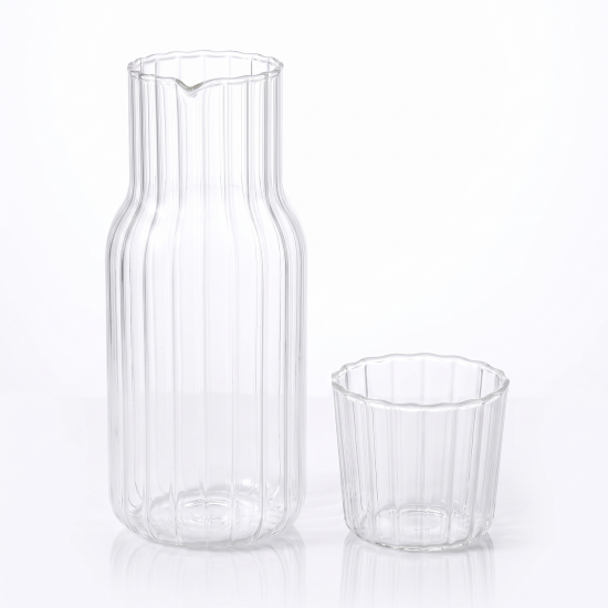 Glass Bottle With Cup