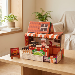 Magnetic Burger Shop Set 83 Pieces