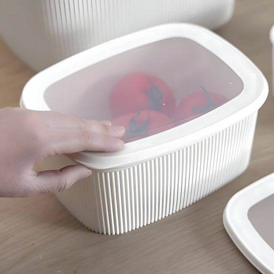 Plastic Tupperware Set - 3 Pieces
