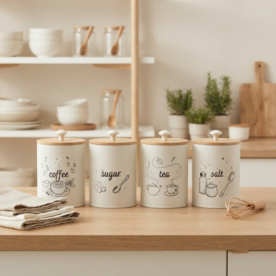 Metal Jar Set 4 Pcs