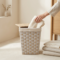 Straw Laundry Basket Small