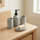 Ceramic Bathroom Set - 4 Pcs