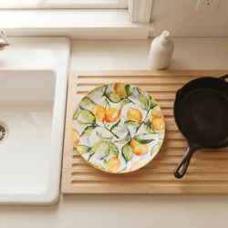 Lemon Pattern Porcelain Plate