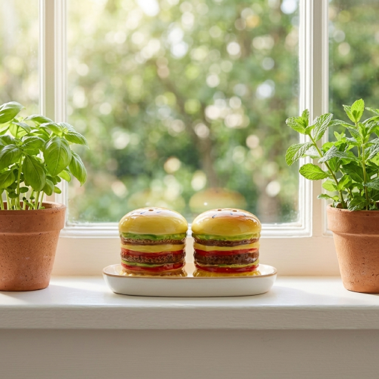 Porcelain Salt and Pepper Shaker Set
