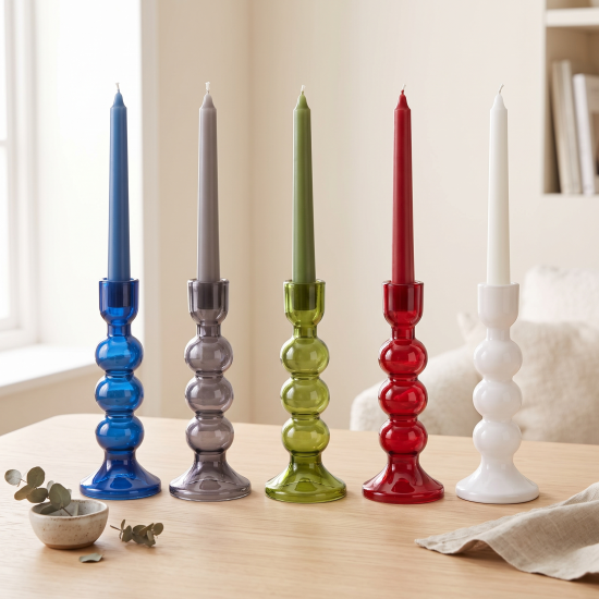 Glass Candleholder Large