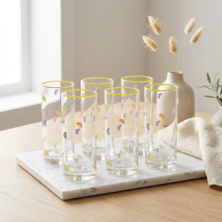 Glass Cups Set 6 Pcs