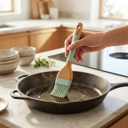 Silicone & Wooden Brush
