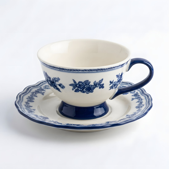 Tea Cup and Saucer Set - 6 Pcs