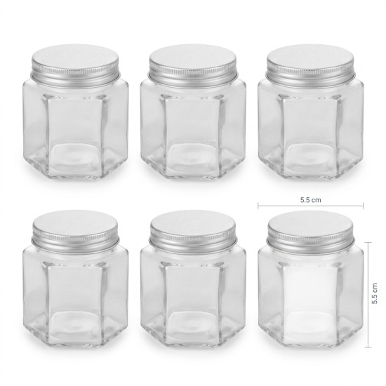 Plastic Jar 6 Pcs