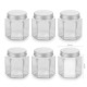 Plastic Jar 6 Pcs