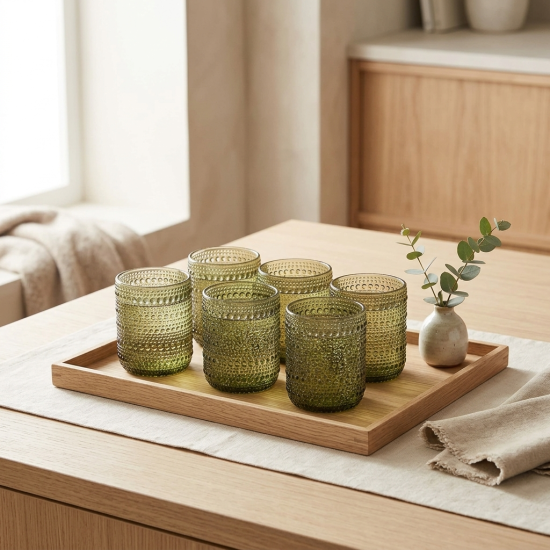 Glass Cups Set 6 Pcs