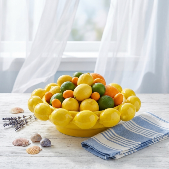 Lemon Shaped Porcelain Bowl