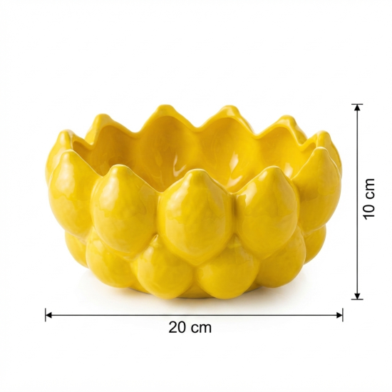 Lemon Shaped Porcelain Bowl