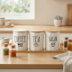 Porcelain Spice Jar Set - 3 Pcs
