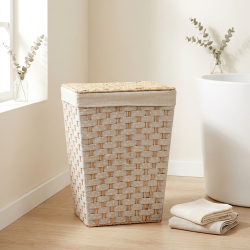Straw Laundry Basket Large