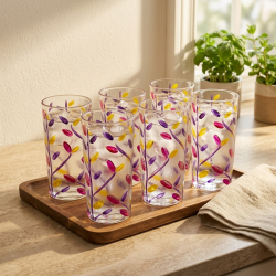 Glass Cups Set 6 Pcs