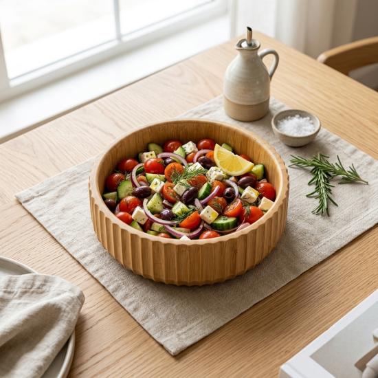 Wooden Bowl 22*6 cm