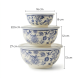 Flowers Pattern Tupperware Set - 3 Pcs