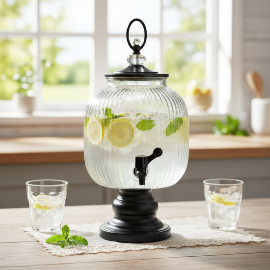 Glass Beverage Dispenser 5 L
