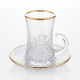 Tea Glass Cups And Saucer Set 6 Pcs