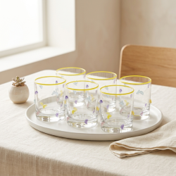 Glass Cups Set 6 Pcs