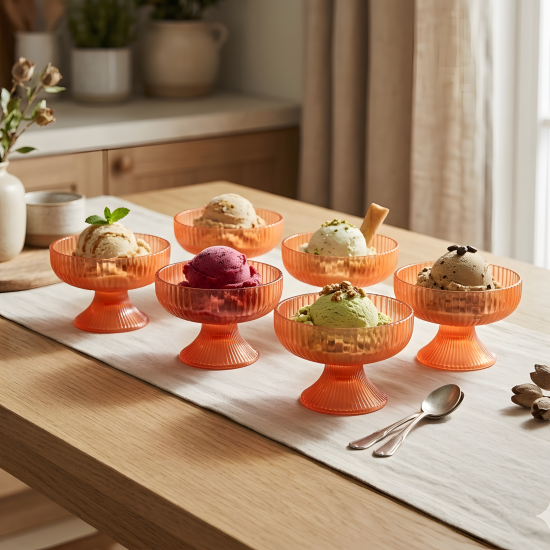 Ice Cream Cup Set 6 Pcs