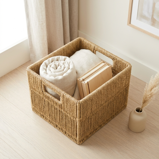 Straw Basket Small