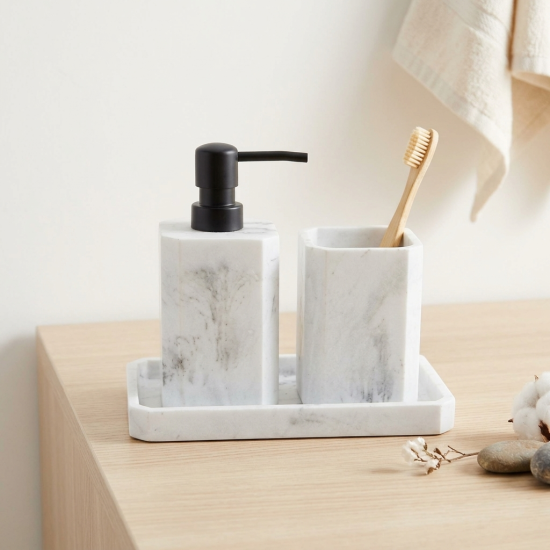 Ceramic Bathroom Set - 3 Pcs
