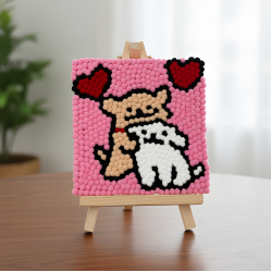 Pompom Ball Mosaic Art