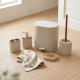 Plastic Bathroom Set - 5 Pcs